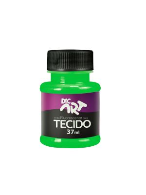 Tinta Fluorescente para Tecido 37ml Verde - 23001-50