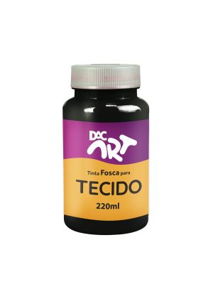 Tinta Fosca para Tecido 220ml Preta - 22003-2
