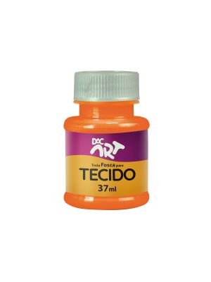 Tinta Fosca para Tecido 37ml Laranja - 22001-9