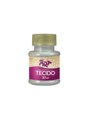 Tinta Glitter para Tecido 37ml Prata - 24001-42