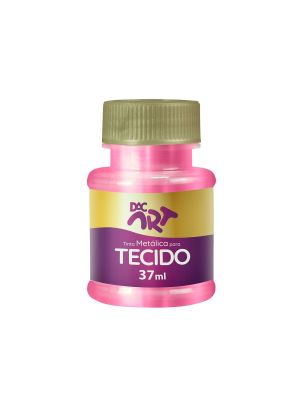 Tinta Metálica para Tecido 37ml Rosa - 25001-16