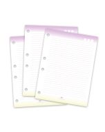 Refil de Folhas para Fichário Universitário Lilás e Amarelo - 1844RE