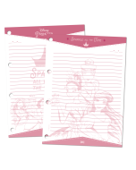 Refil de Folhas para Fichário Universitário Princesas - 4438RE