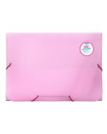 Pasta Sanfonada A4 com 12 Divisões Breeze Rosa - 811PP-RS