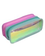 Estojo Holográfico Neon Duplo Rosa e Verde - E216VD
