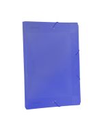 Pasta Aba Elástica 1/2 Ofício com lombo de 2 cm Azul Line