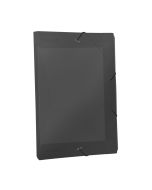 Pasta Aba Elástica 1/2 Ofício com lombo de 2 cm Fumê Line