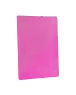 Pasta Aba Elástica 1/2 Ofício com lombo de 2 cm Rosa Line