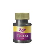 Tinta Metálica para Tecido 37ml Preta - 25001-2